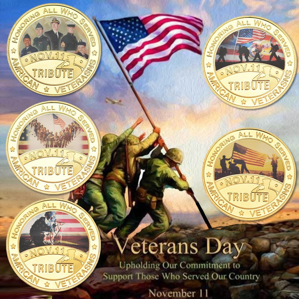 D-Day Gedenkmünze Vergoldet – 40 Mm, Sammlerstück Zum 75. Jahrestag Der Normandie-Landung, WWII Veteranen Geschenk