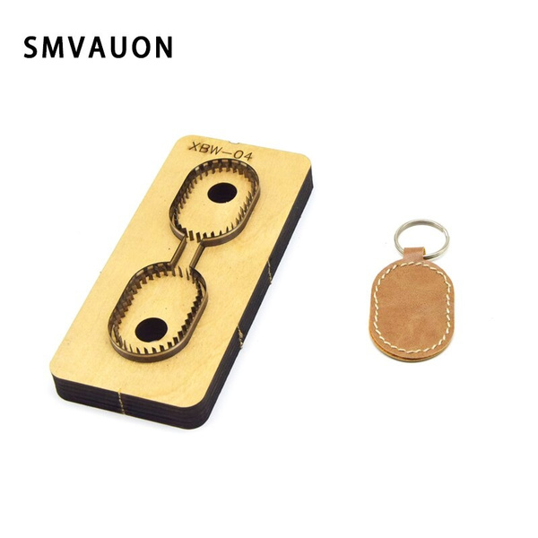SMVAUON Leather Cutting Die Bag Accessory Decoration Punching Tool For Key  Fob Die Cutting Machine DIY Handicraft Cutter
