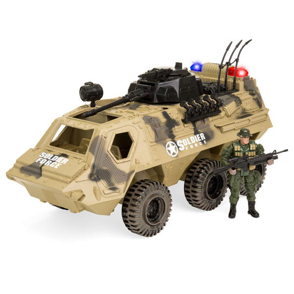 Bcp Military Fighter Tank Truck Toy Play Set W/ Army Soldier, Lights ...