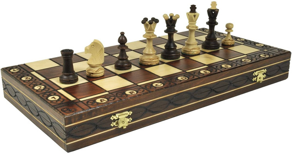 Chess Wooden Set - Large (Xadrez)