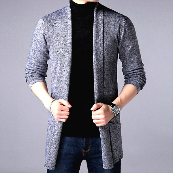 Mens long sale sweaters