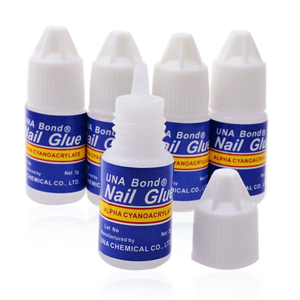 5pcs 3g Nail Glue Profession Used for Fake Nail Glue on Nails Professional  Salon or Home Use Nail Foil Glue Manicure Tool