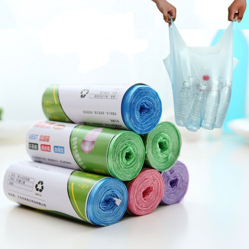 1-Roll Rubbish Garbage Kitchen Toilet Clean-up Waste Trash Bags 5 Colors 