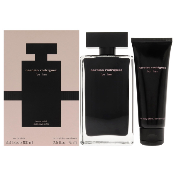 Narciso Rodriguez Wish - by EDT 2.5oz 3.3oz | Lotion Narciso 2 Women Body Spray, for Set Pc Rodriguez Gift