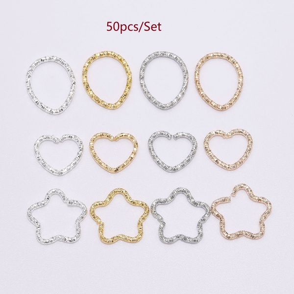 50pcs Jump Rings Twisted Split Rings Spacer Connectors For DIY Jewelry Making 50pcs Jump Rings Twisted Split Rings Spacer Connectors For DIY Jewelry Making