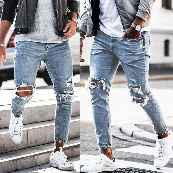 JEANS! MODIFIED LANDER PANTS IN DENIM — BURIED DIAMOND