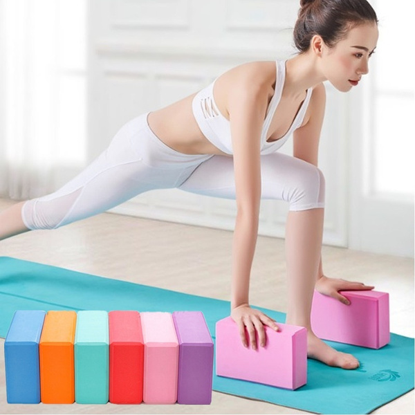 Yoga Block Foam Brick Stretching Aid Gym Pilates Exercise Fitness Equipment 