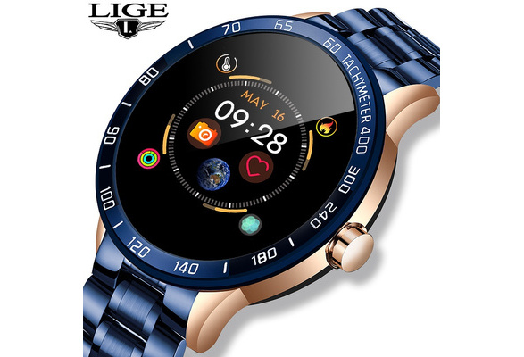 Lige steel discount band smart watch