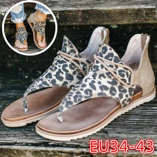 Summer, Plus Size, Womens Shoes, leopard print