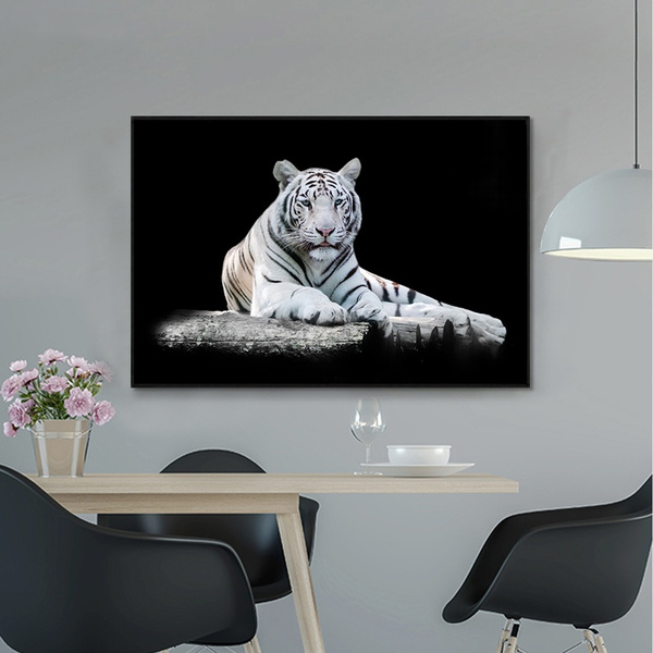 Wall Hanging Paint Art Painting Poster & Print Tiger Home Office Decoration 