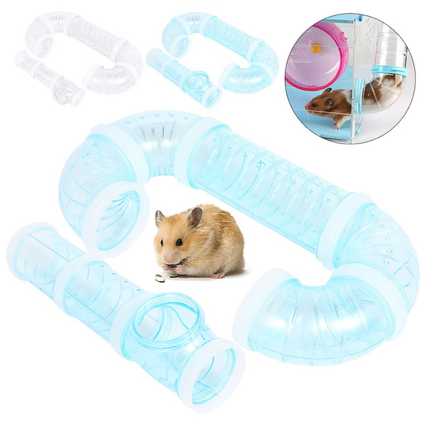 Diy Transpa Hamster External Pipeline Tunnel Fittings Exercise Cage Accessories Small Pet Toys Wish - Diy Hamster Cage Accessories