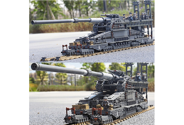 3846PCS Military Army Schwerer Gustav Dora Cannon Building Block Brick –  mycrazybuy store