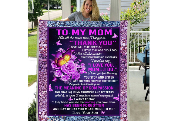 Details about   TO MY DAUGHTER LOVE MOM   3D CUSTOM FLEECE PHOTO BLANKET FAN GIFT 