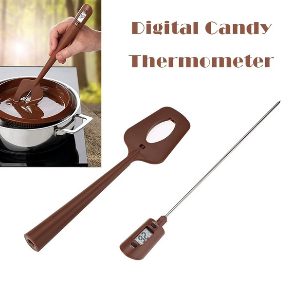 Home Chef】Digital Candy Thermometer, Instant Read Kitchen Cooking & Candy  Spatula Thermometer Temperature Reader & Stirrer in One