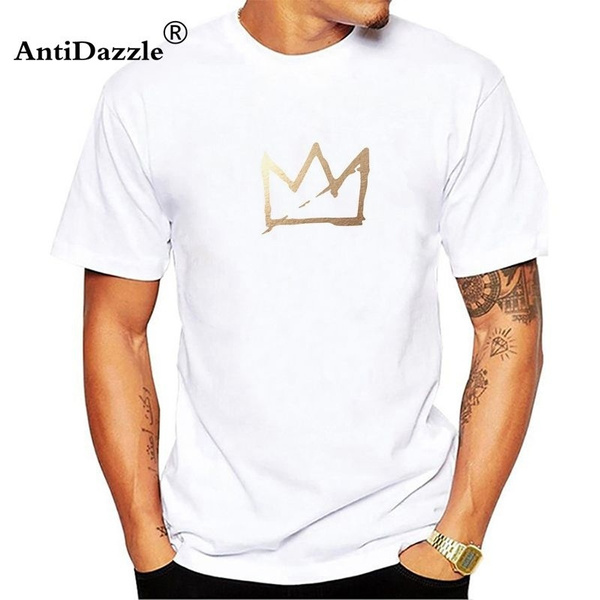 T Shirt Men Brand Clothing Fashion Basquiat Crown Male Top Tees Summer Style Cotton Casual T Shirt Drop Shipping Wish