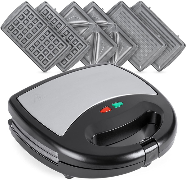 Mini Waffle Maker Sandwich Maker Press Grill With Non Stick Plates