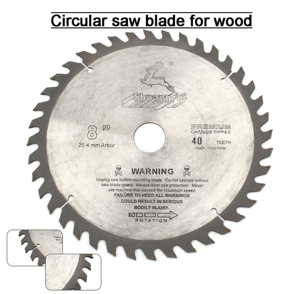 8"Carbide 40~80 Tooth Table Circular Saw Blade Cutting Disc for Woodworking Tool 
