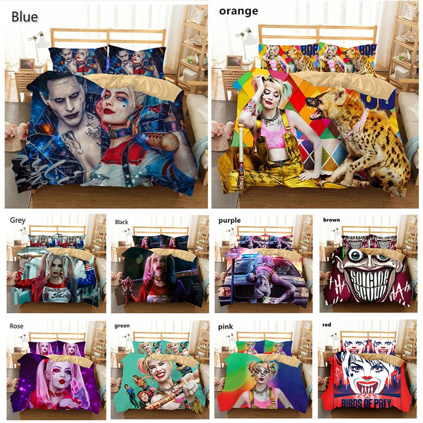 images Joker And Harley Quinn Bed Set 2020 funny 3d print harley quinn joker 2 3pcs bedding sets single double full queen king size duvet cover set no sheet no filling wish