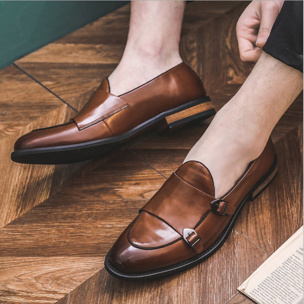 Brand Leather Men Shoes Luxury Brand Casual Shoes Men Dress Shoes