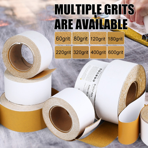 320 Grit Gold Longboard 20 Yards Long by 2-3/4" Wide PSA Self Adhesive Sandpaper 