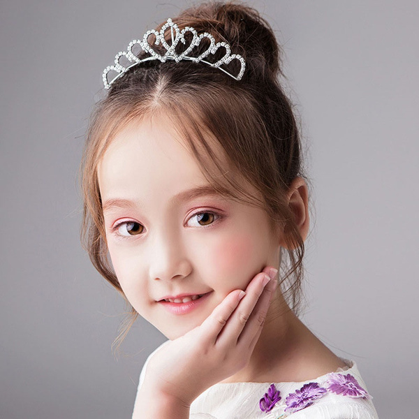 Flower Crystal Princess Tiaras Crown Hair Comb Headpieces Hair Jewelry 