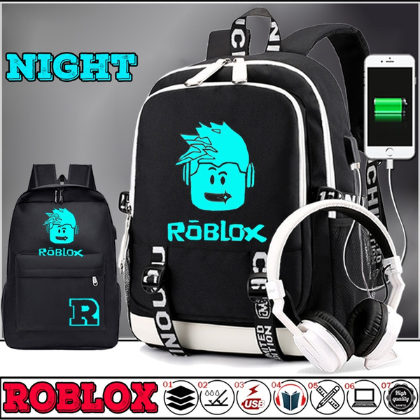 Roblox Usb Charging Luminous Backpacks Women Men S School Bags Laptop Travel Bags Teenage Notebook Backpack Nylon Mochila Pusheen Bag Wish - roblox backpack school bag for teenager backpack laptop bag