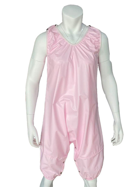 Haian Barboteuse unisexe en PVC AB à l'entrejambe (taille XL, rose
