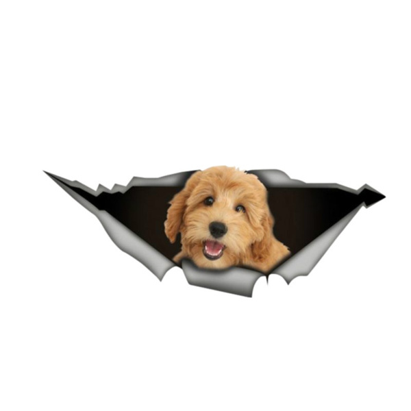 Goldendoodle best sale car decal