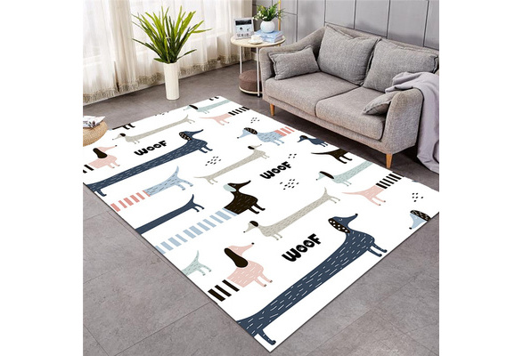 Dachshund Puppy Dog Kitchen Floor Area Rug; Non-Slip Polyester; 36”x 24”x  1.5”