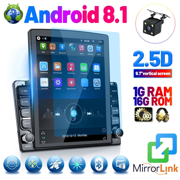 9 7 Android 8 1 Vertical Screen Autoradio 2din Gps Car Stereo Radio 2 5d Hd 1080p Car Radio Car Mp5 Player With Bluetooth Wifi Gps Fm Radio Receiver Suppport Rear Camera 1 16g Wish