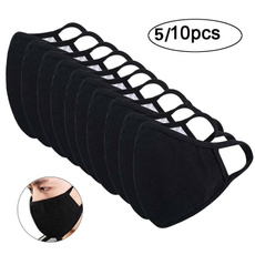 5/10PCS 2020 New Anti-dust Reusable Cotton Mouth Face Masks Mouth Cover for Man and Woman Kpop Cotton Black Mask Comfy Masks