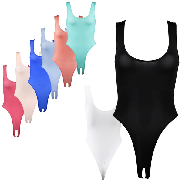 Sexy Women s One Piece Leotard Underwear High Cut Thongs Swimwear