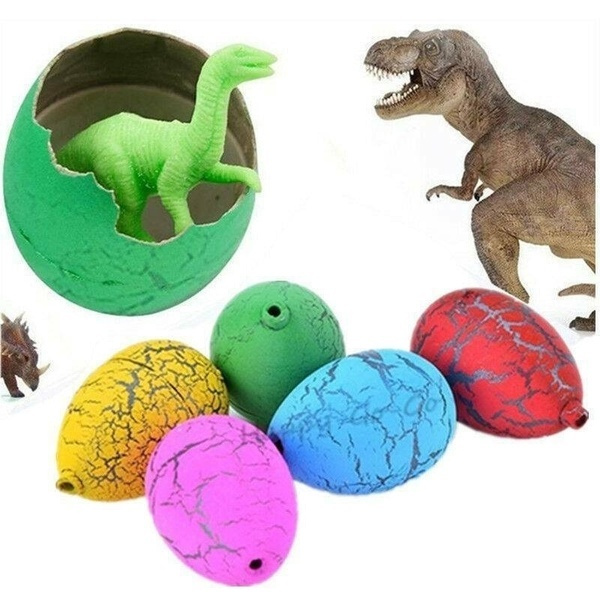 6Pcs Magic Dino Egg Growing Hatching Dinosaur Add Water Child Inflatable KidBE