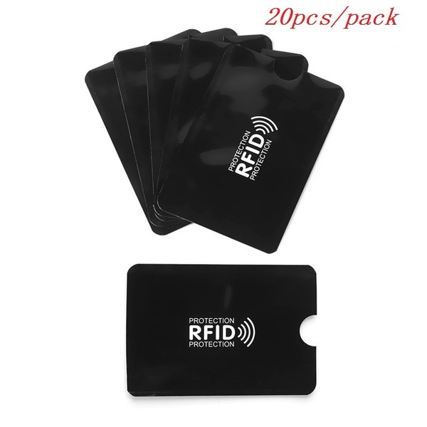 Aluminum Anti Rfid Reader Blocking Credit Card Holder Rfid Wallet