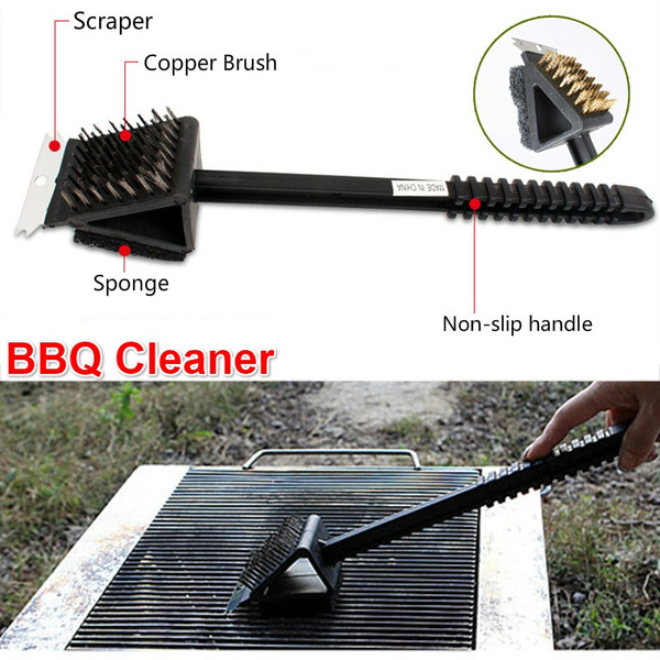 Barbecue Grill Stainless Steel BBQ Brush Wire Bristles Non-stick