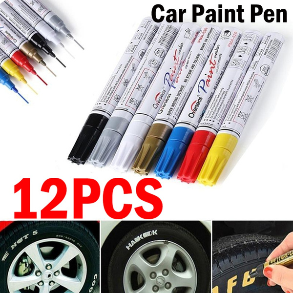 12Pcs Waterproof Permanent Paint Marker Pen Car Tyre Tire Tread Paint Marker Pen 