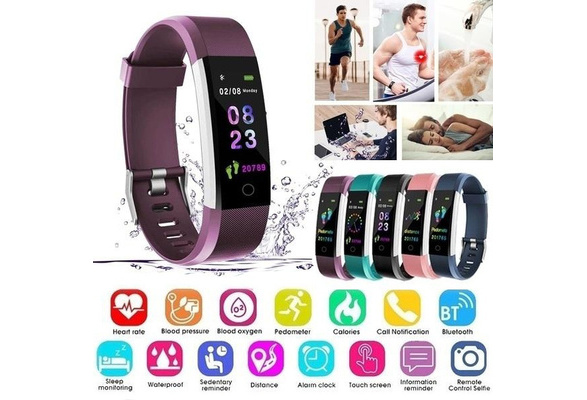 115plus Screen IDHR Plus Smart Bracelet Fitness and Sleep Tracker