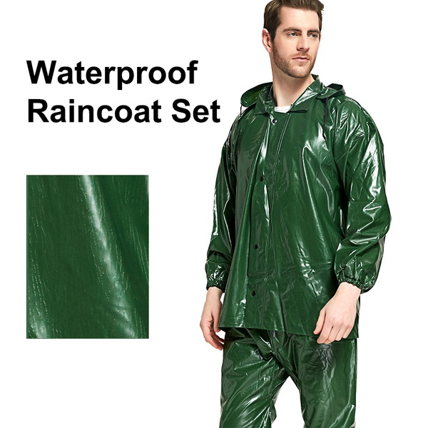 Men Lightweight Waterproof Rain Suit 