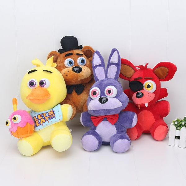 25cm plush toys FNAF Plush Toys Freddy Bear Foxy Chica Bonnie