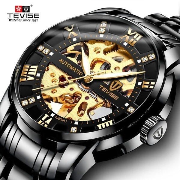 TEVISE Brand Mens Automatic Self Wind Wacth Men Mechanical Watch