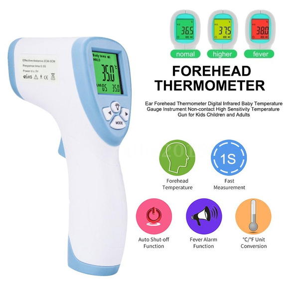 Ear Forehead Thermometer Digital Infrared Baby Temperature Gauge
