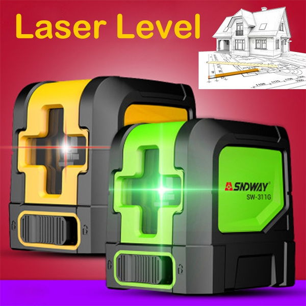 Measure Tool Laser Level Green 2 Lines Selfleveling Laser Leveler