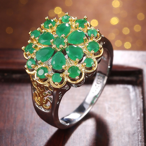 Emerald ring designs hot sale for female