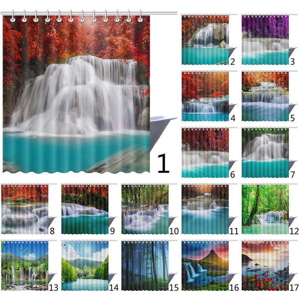 Forest Waterfall Central Park Forest Landscape,Waterfall Scenery Themed