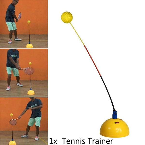 Portable Tennis Training ToolBall Machine Stereotype Swing Practice Rebound