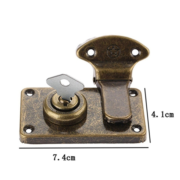 Details about   1Set Padlock Chinese Jewelry Box Lock Retro Carved Butterfly Suitcase Latch Hasp 
