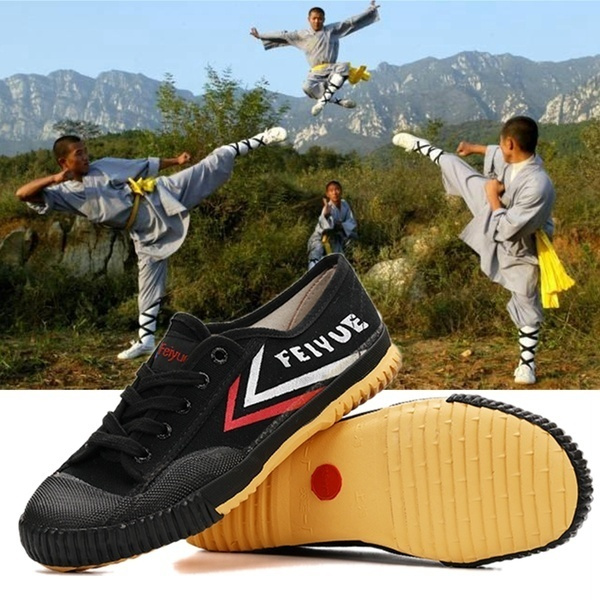 Kung Fu Feiyue Classical Vintage Unisex Arts Tai Chi Taekwondo Wushu Karate Footwear Sports Training Low-top Canvas Sneakers for Women/Men/ Adult/Kids（White / Black） | Wish