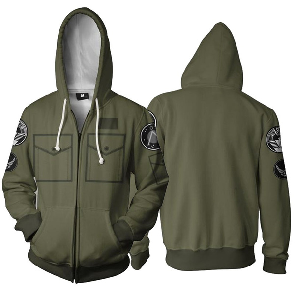 army green hoodies