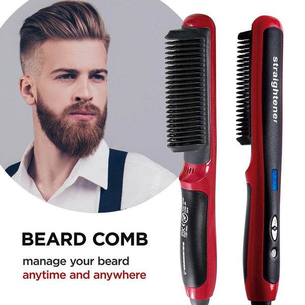 beard and hair straightener for men