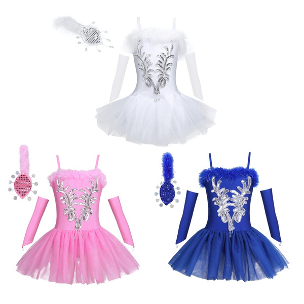 Kids Girls Ballerina Dancewear Costume Classical Ballet Stage ...